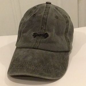“Sporty” Olive green beautiful worn out look hat